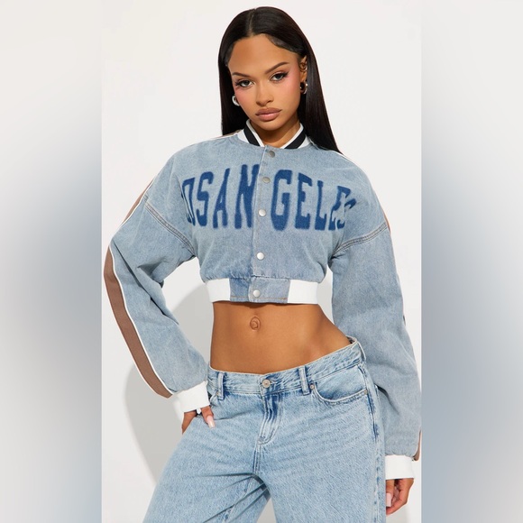 City Denim Bomber Jacket✨ - Picture 6 of 7